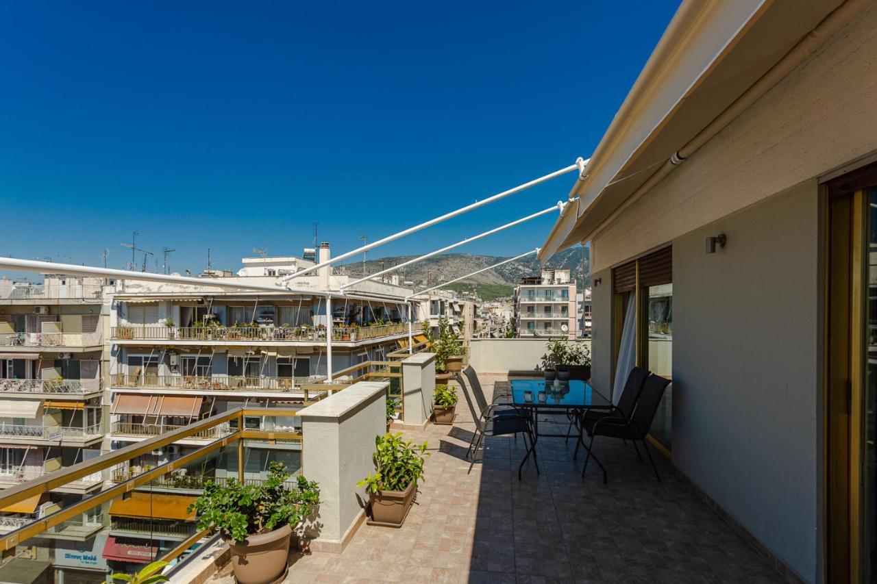Apartmán Cozy Seaside Penthouse With Sea & Mountain View. Volos Exteriér fotografie