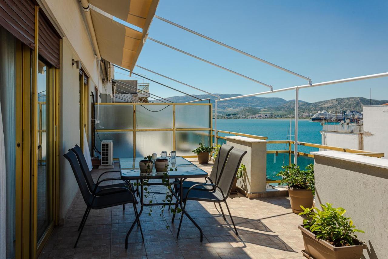 Apartmán Cozy Seaside Penthouse With Sea & Mountain View. Volos Exteriér fotografie